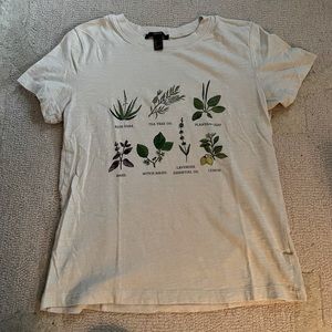Botanical graphic t shirt